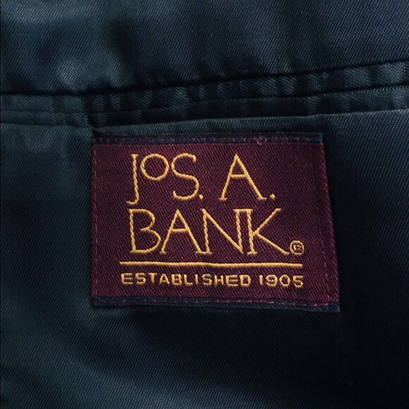 Vintage Jos A Bank Wool Blazer RARE USA Blue Gold Button 48 Mens Nautical - Picture 3 of 12